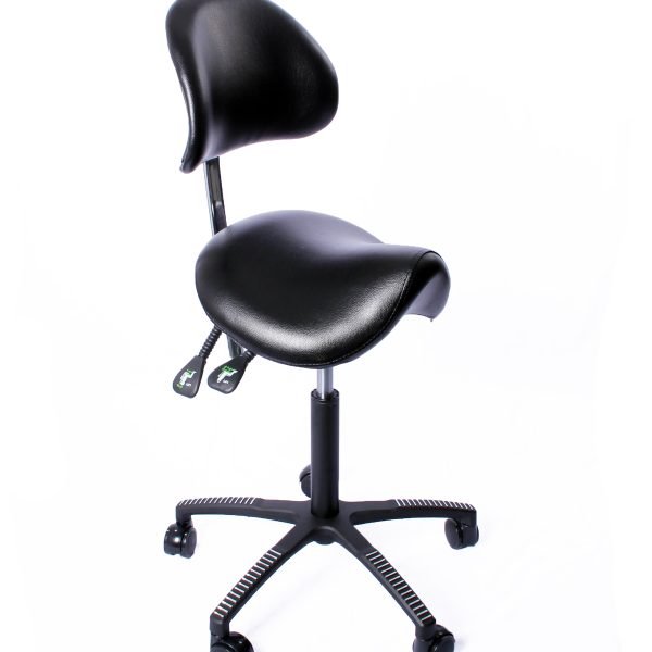 Kenson lenni saddle chair with back support, kunstskinn - Bilde 2