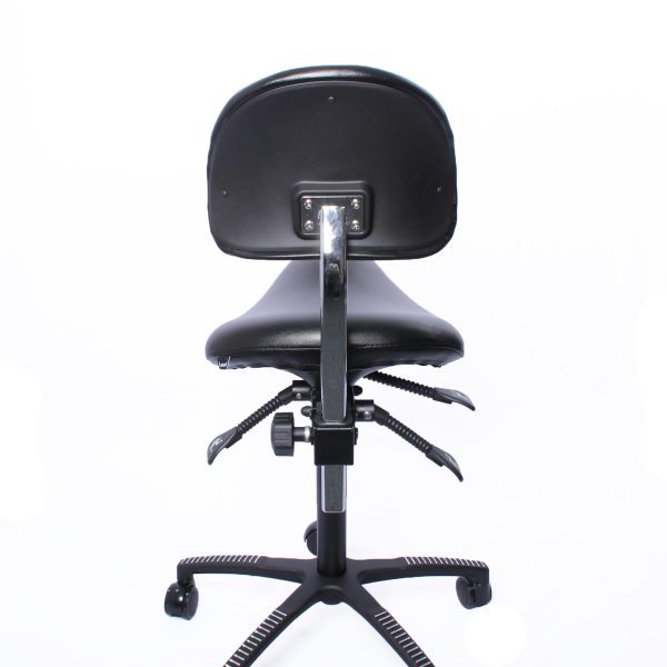 Kenson lenni saddle chair with back support, kunstskinn - Bilde 3