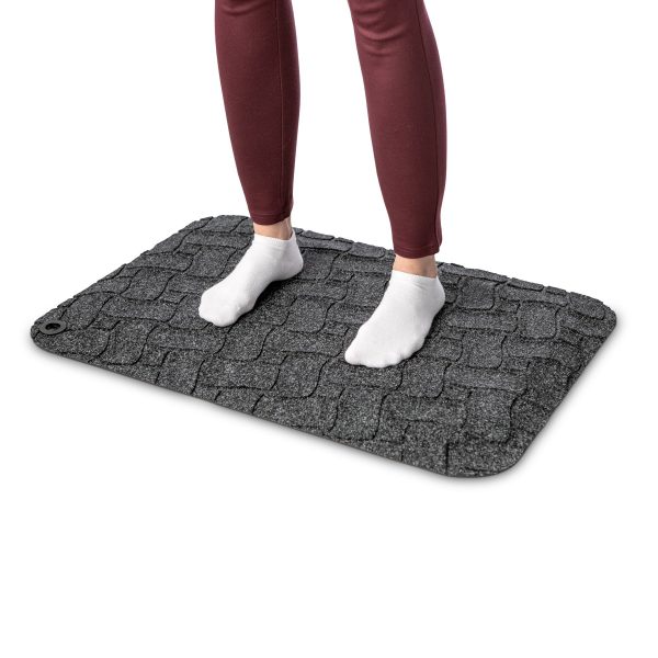 Kenson workstation mat, grey fabric - Bilde 3