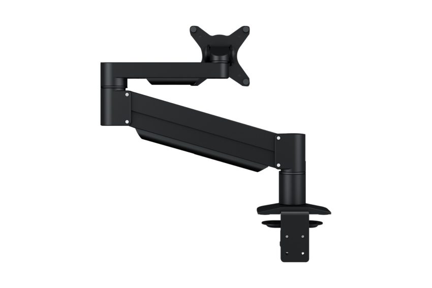Kenson monitor arm single med gasslift, sort