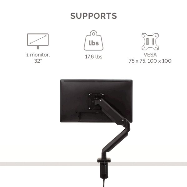 Fellowes platinum series single monitorarm black - Bilde 9