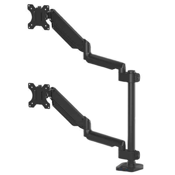 Fellowes platinum series dual stacking monitorarm black
