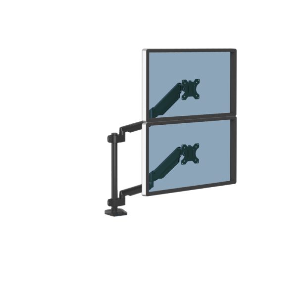 Fellowes platinum series dual stacking monitorarm black - Bilde 5