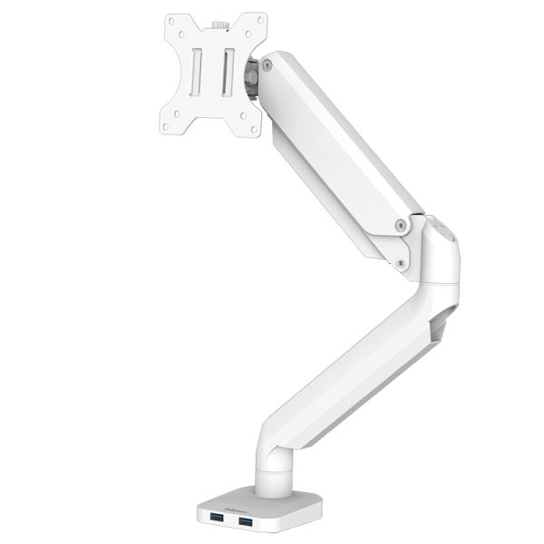Fellowes platinum series single monitorarm white