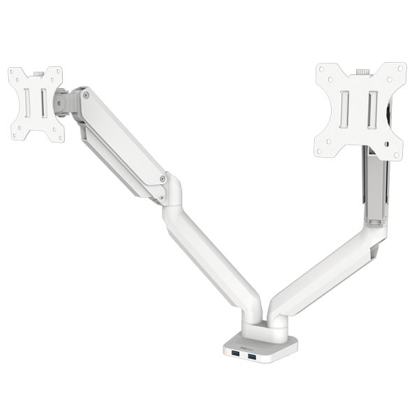 Fellowes platinum series dual monitorarm white