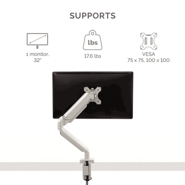 Fellowes platinum series single monitorarm silver - Bilde 5