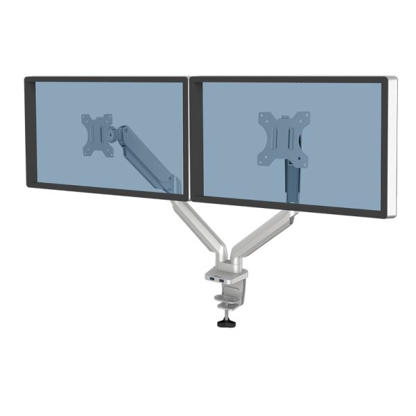 Fellowes platinum series dual monitorarm silver - Bilde 2