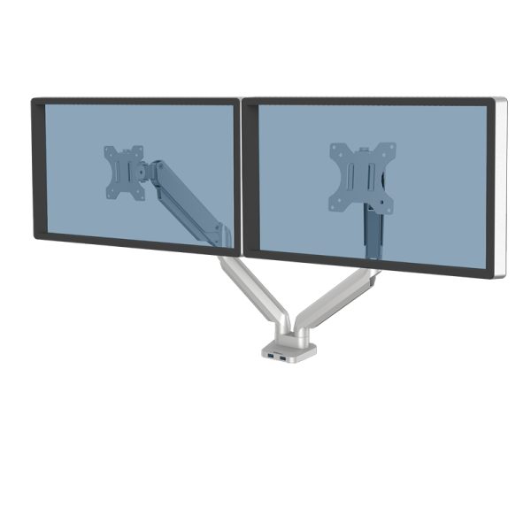 Fellowes platinum series dual monitorarm silver - Bilde 9