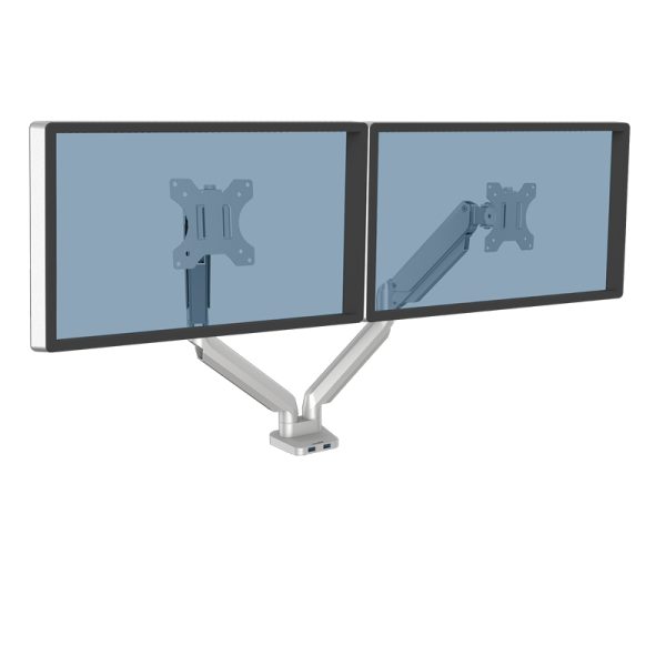 Fellowes platinum series dual monitorarm silver - Bilde 10
