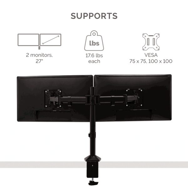 Fellowes reflex dual monitorarm black - Bilde 9