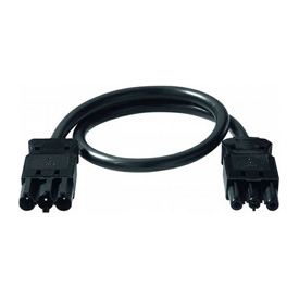 Kenson evoline express skjøtekabel 2,5mm - sort 3 m.
