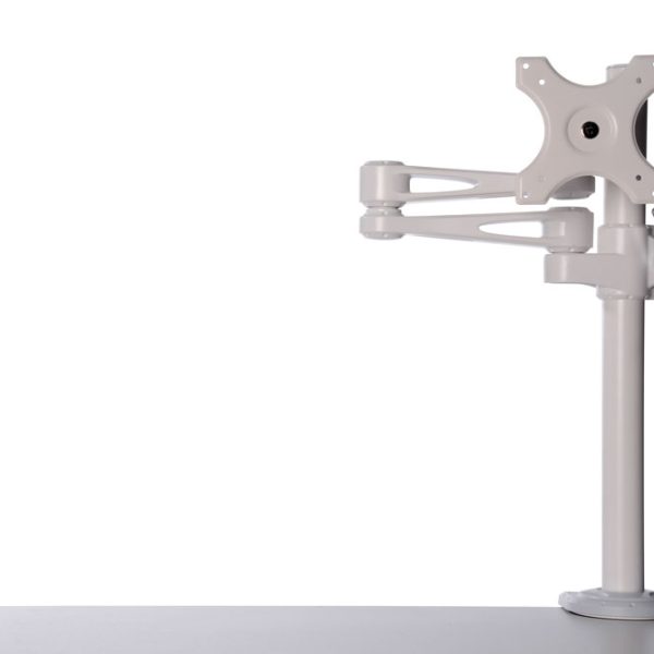 Kenson monitor arm pole mount 7220w white - Bilde 9