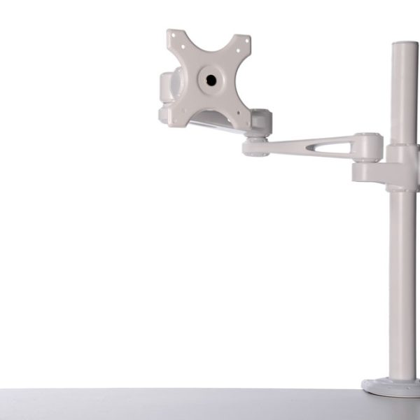 Kenson monitor arm pole mount 7220w white - Bilde 7