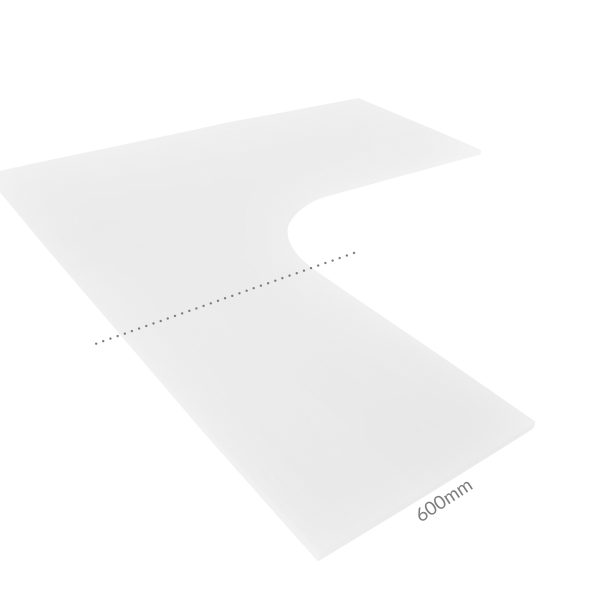 Addon table top 60x60 cm.white - Bilde 8
