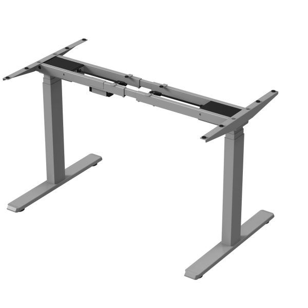 Kenson getupdesk duo electric frame, grey - Bilde 4