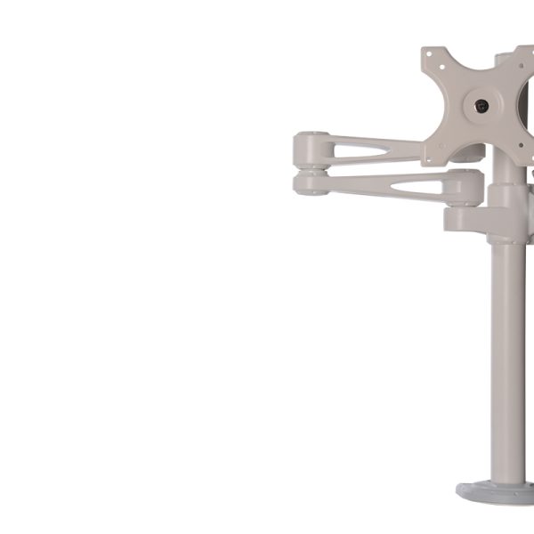 Kenson monitor arm pole mount 7220w white - Bilde 2