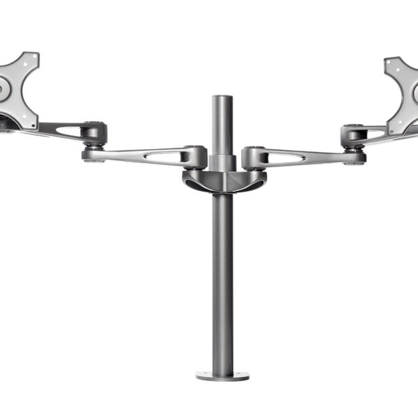 Kenson monitor arm twin pole 7260a silver