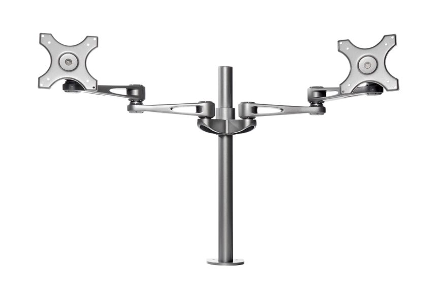 Kenson monitor arm twin pole 7260a silver