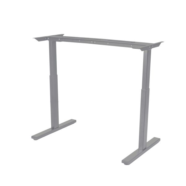 Compact 2 sit & stand table - silver