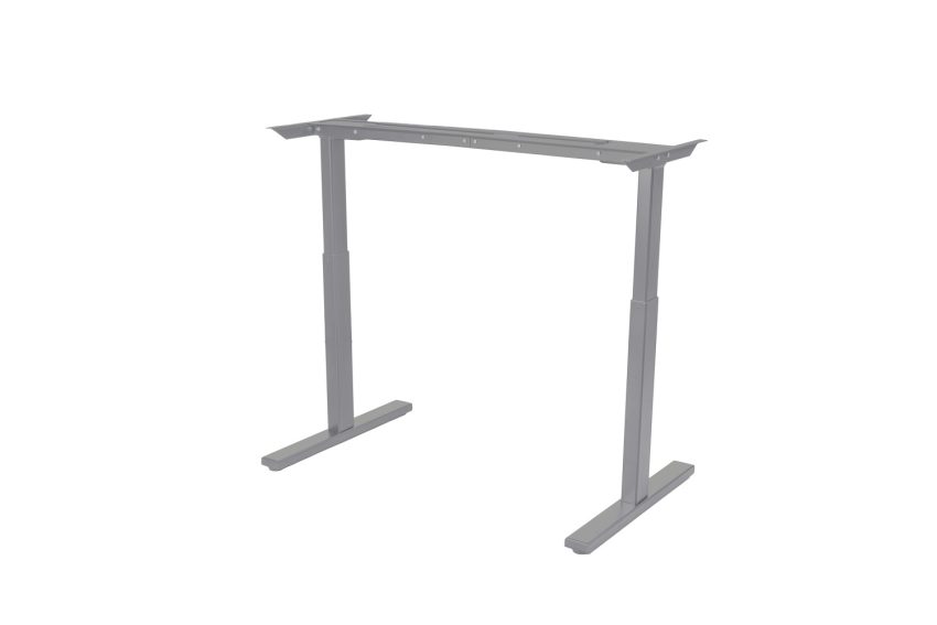 Compact 2 sit & stand table - silver