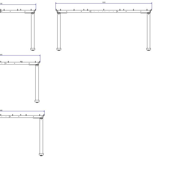 Compact 2 sit & stand table - silver - Bilde 13