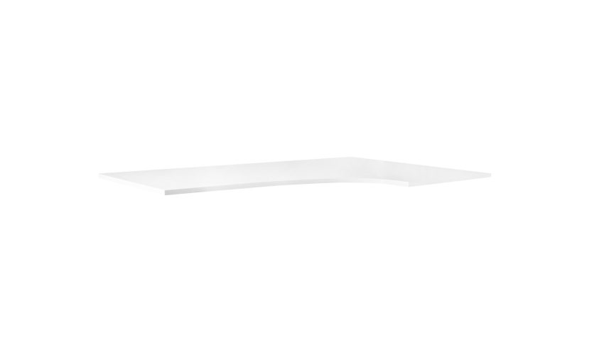 L-form table top 200x120/60 cm.white