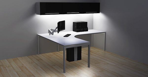 Kenson spacearm pro s2 dobbel m/klemme og gjennomg. feste, sort - Bilde 6